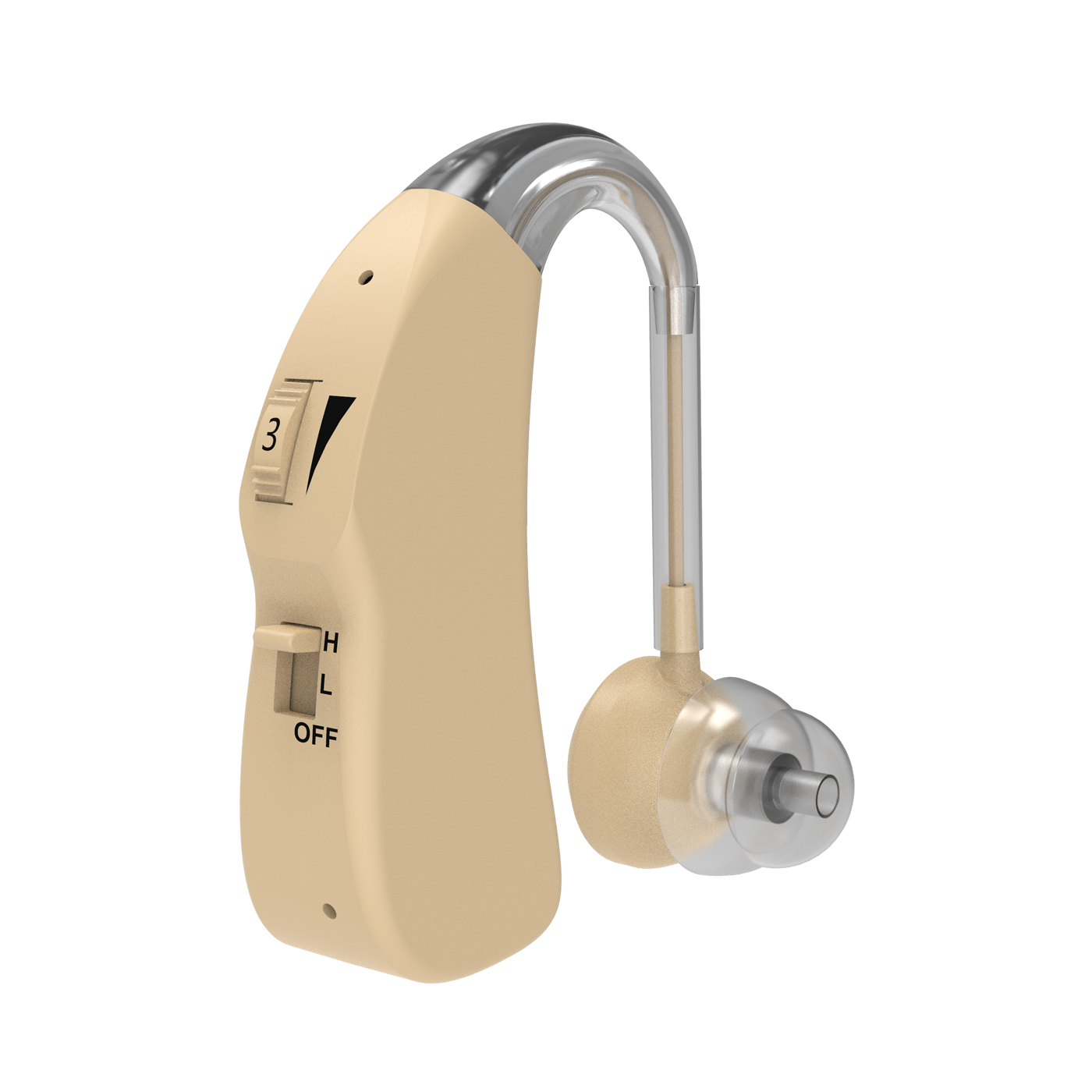 J-966 EasyCharge Rechargeable Hearing Aid for Seniors with Noise Cancellation