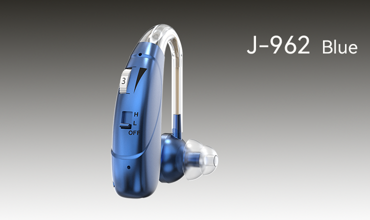 HomeWellness J-962 medical hearing aids devices blue color