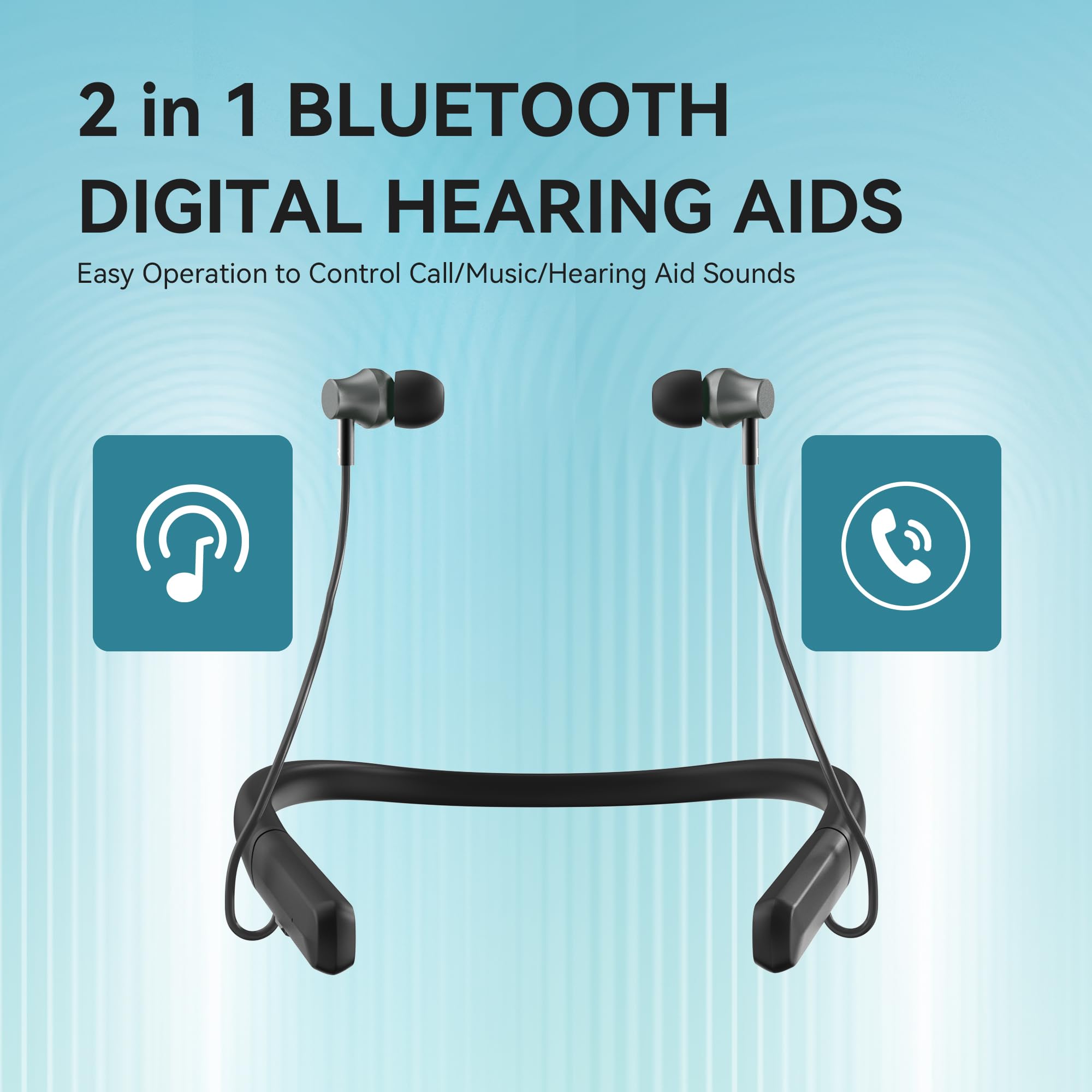 HomeWellness Bluetooth digital hearing aids