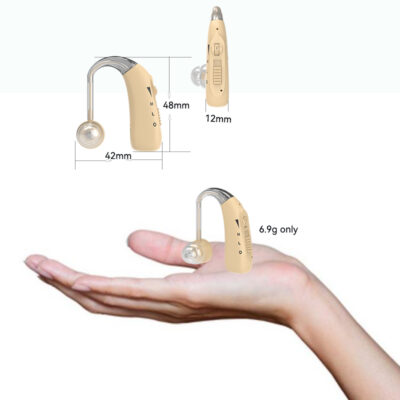 Rechargeable BTE Hearing Aids Mini Sound Voice Amplifier Enhancer Ear Hearings