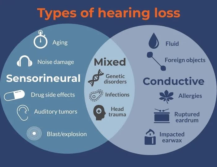 types of hearing loss